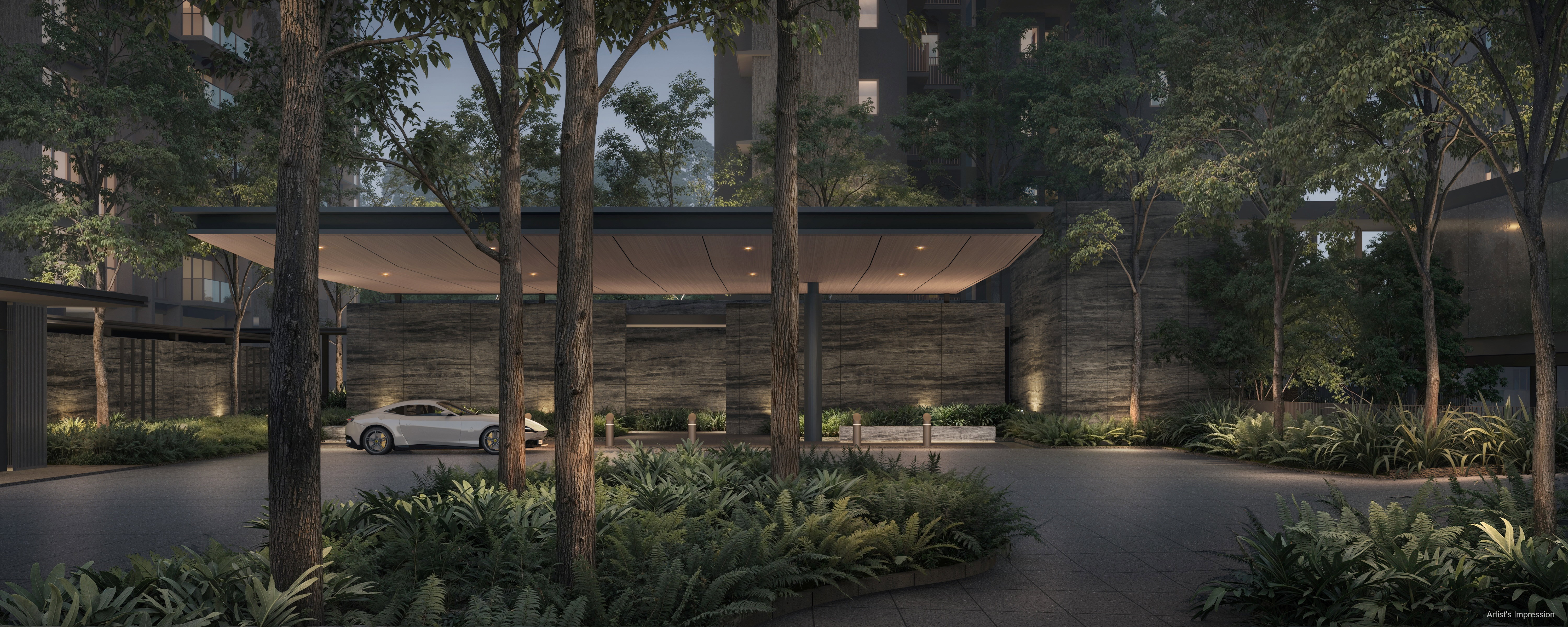 Dunearn House grand arrival render